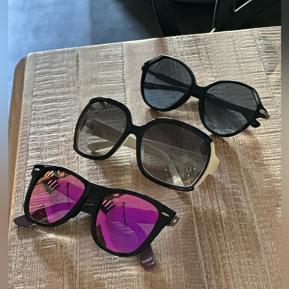 Tory Burch Kate Spade and Ray Ban sunglasses combo